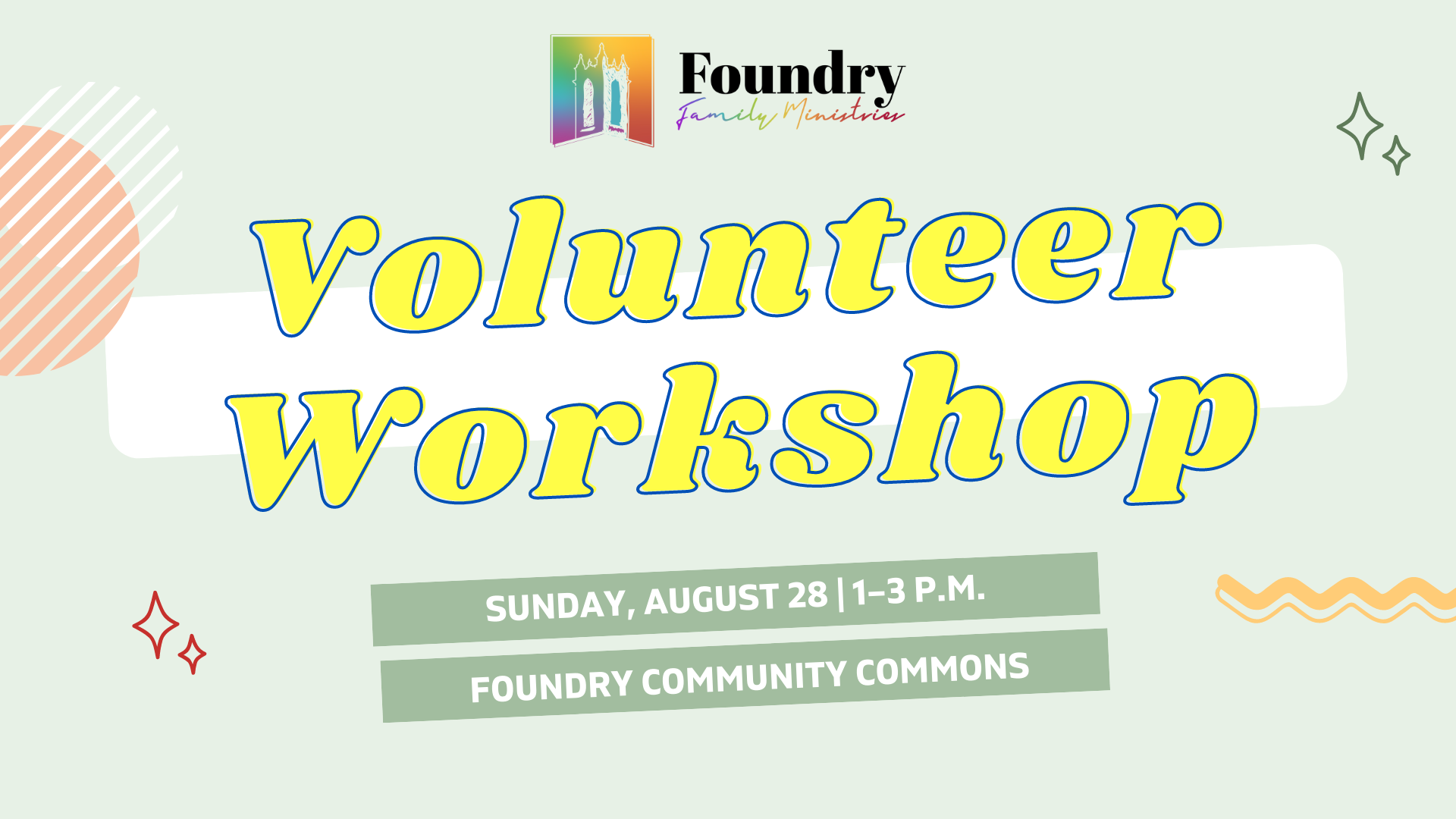 Family Ministries Volunteer Workshop