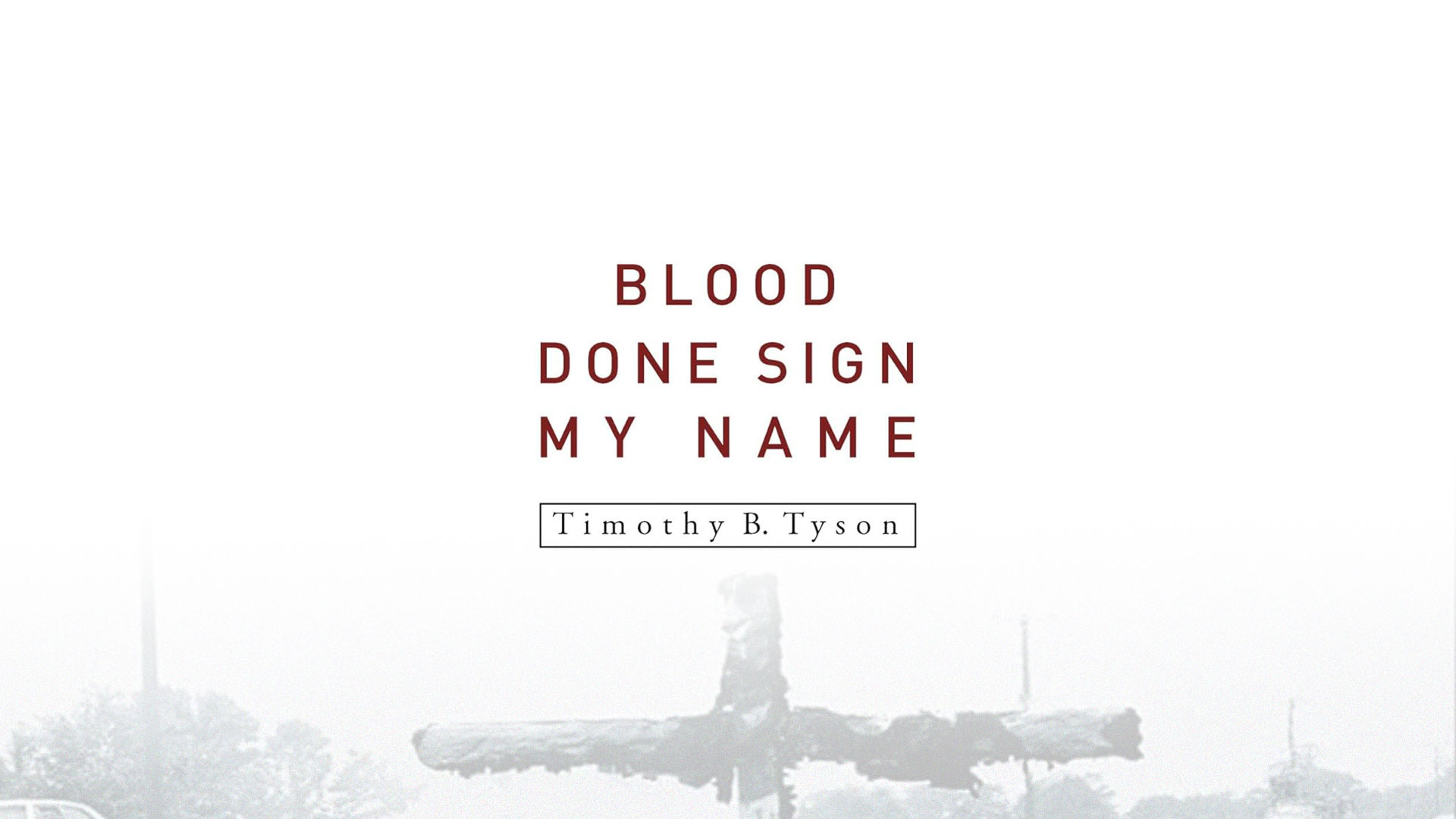 Blood Done Sign My Name Book Course